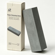 Donper Sharpening Stone 800 Grit – Premium Natural Bluestone Whetstone for Kitchen Knives, Scissors & Tools | Smooth Cut & Quick Slurry | Non-Slip Base Included